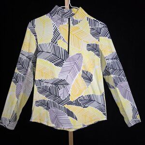 IBKUL Women's 1/4-zip Mock Neck Pullover Shirt S